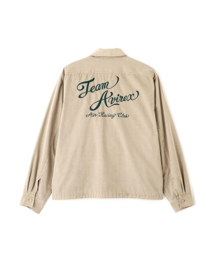 AVIREX A.A.R.C Faded Emb Work Jacket Men's L Sand 783-6152009