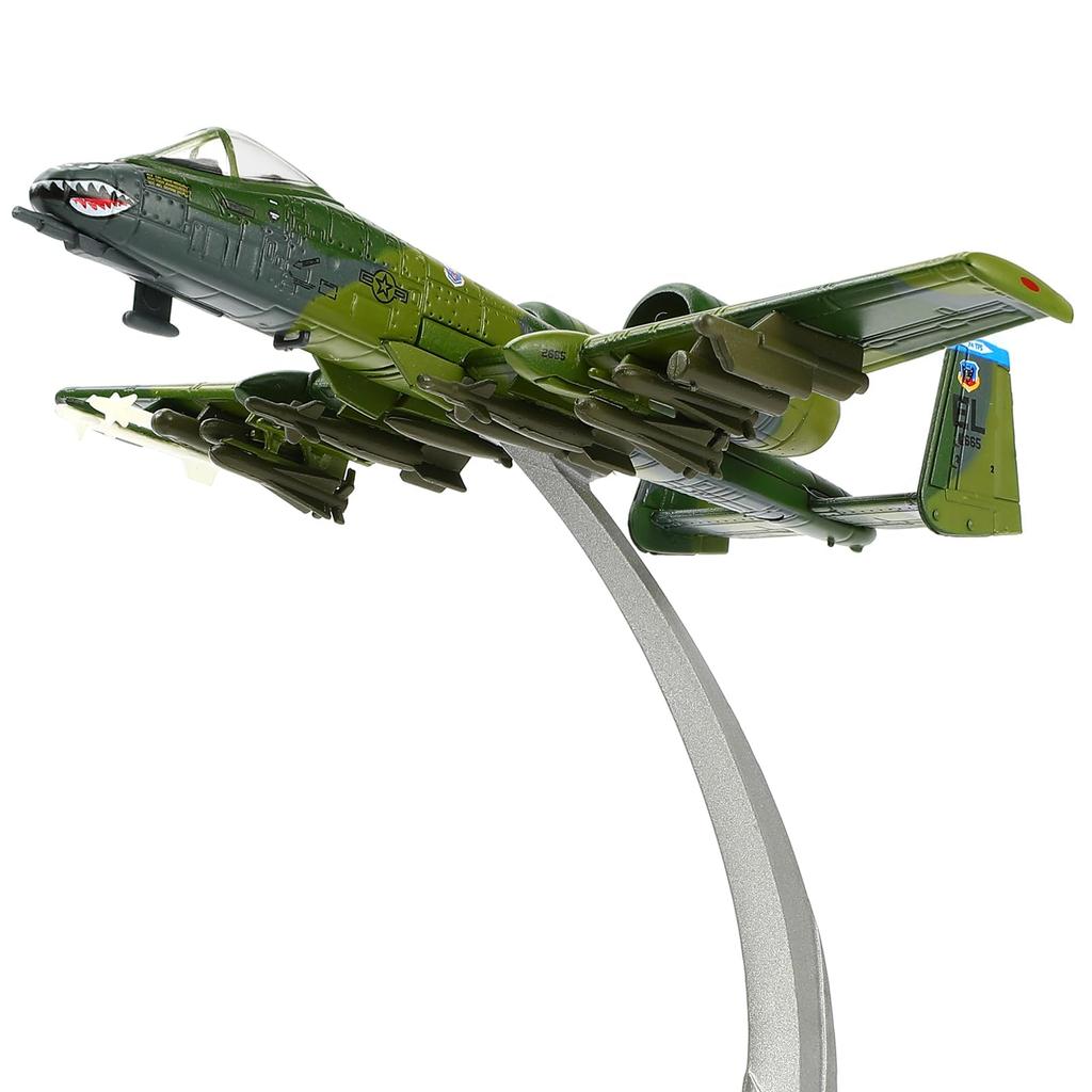 NUOTIE Thunderbolt II Warthog Airplane Model Military Alloy Fighter Aircraft Model A10 Military Aircraft Camouflage Paint Model Collection or Gift for