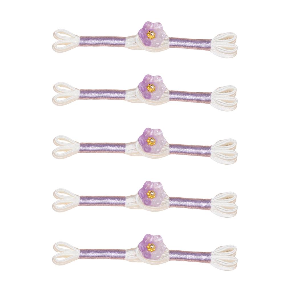 5Pcs Flower Button Cheongsam Knot Button Fasteners Chinese Closures Buttons for Chinese Cloaks Dress Sewing Craft