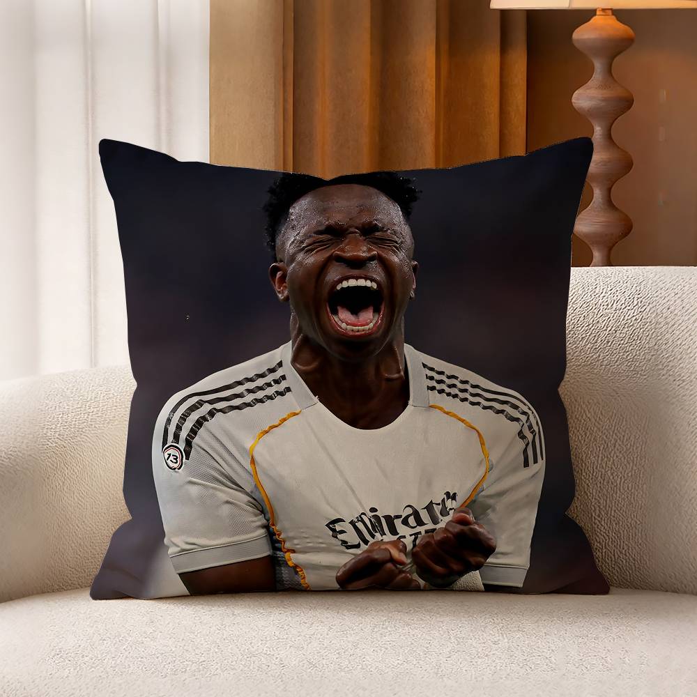 Brazil Vinicius VVini Jr Cotton Linen Square Pillow Covers Home Decor Gifts