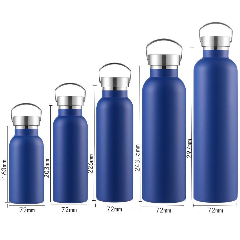 304 Stainless Steel Vacuum Insulated Travel Mug With Wide Mouth Handle Outdoor Hiking Camping Gym Office Use
