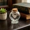 Pet Fur Keepsake Glass Bottle, Preserve Pet Hair Memorial Bottle, Collectible Compact Storage Holder for Hair Whiskers or Urn