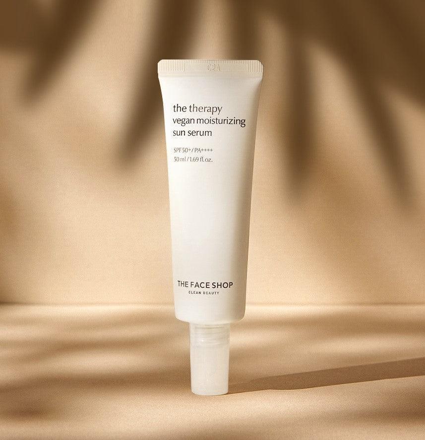 The Face Shop The Therapy Vegan Moisturizing Sun Serum SPF 50+ PA++++ 50ml