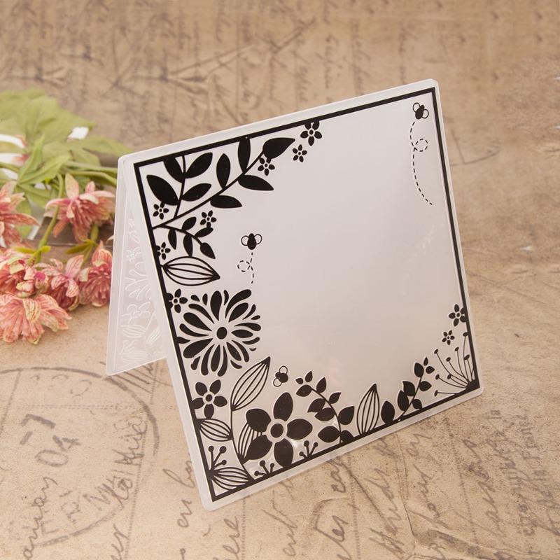 15X15cm Embossing Folders for Card Making Embossing Stencil Template DIY Plastic Paper Card Decorating Mold for Scrapbook