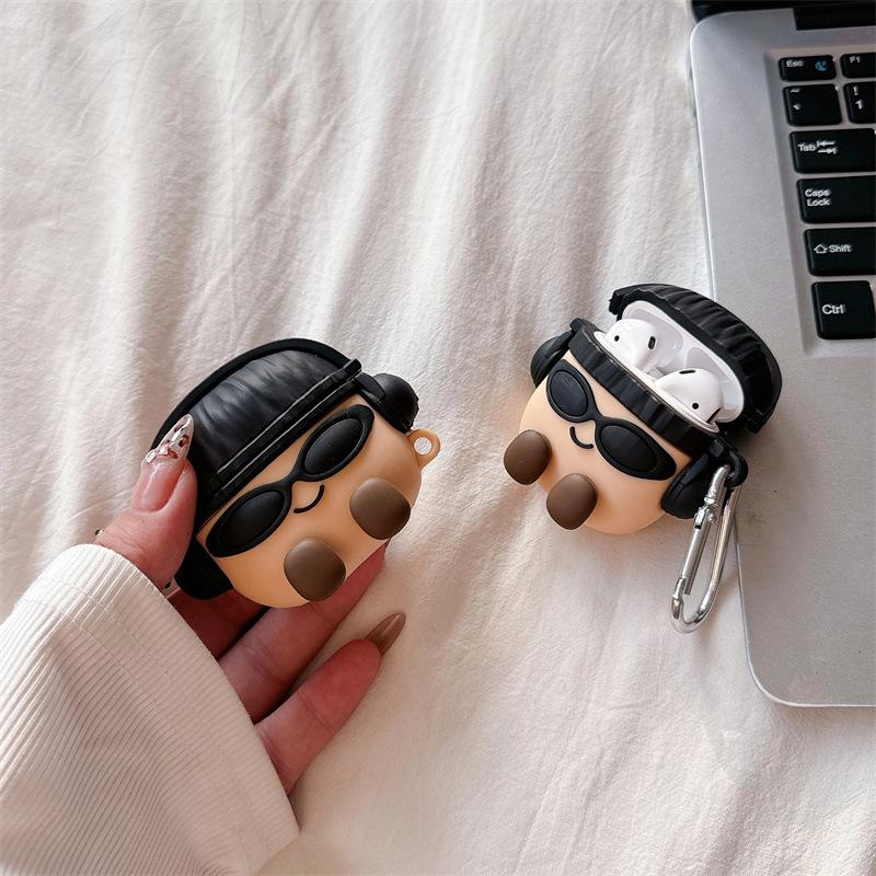 Cute Sunglasses Potatoes for AirPods 1 Generation Protective Case Fun 1 Generation 1 Generation Pro1 Apple Bluetooth Headset Case