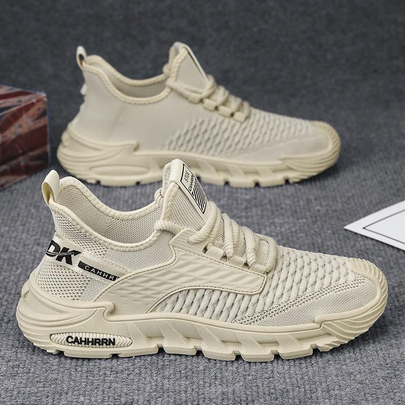 

Чоловіче взуття весна та літо дихаюче в язане спортивне повсякденне взуття чоловіче сітчасте взуття чоловіче модне взуття студенти 2024 нові моделі 44