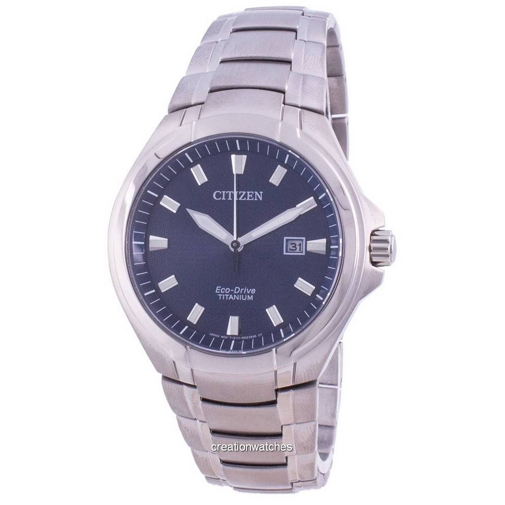 

Мужские часы Citizen Eco-Drive Super Titanium BM7430-89L 100M синий