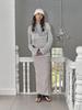 INSEOWL Soft Sheer Knit - Light Gray
