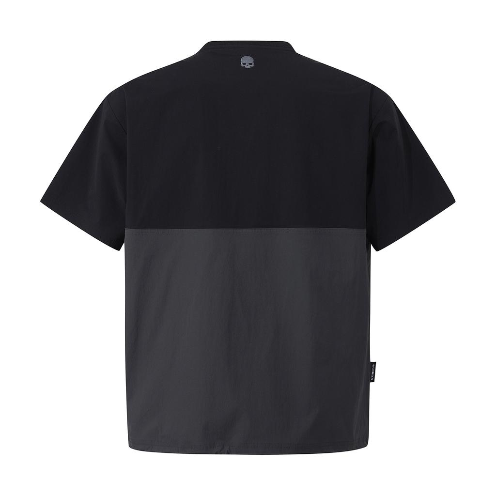 HYDROGEN Unicolor Panel Setup Short Sleeve T-Shirt