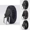 Versatile Unisex Woven Elastic Belt Fashionable Canvas Belt For Everyday Wear And Casual Use