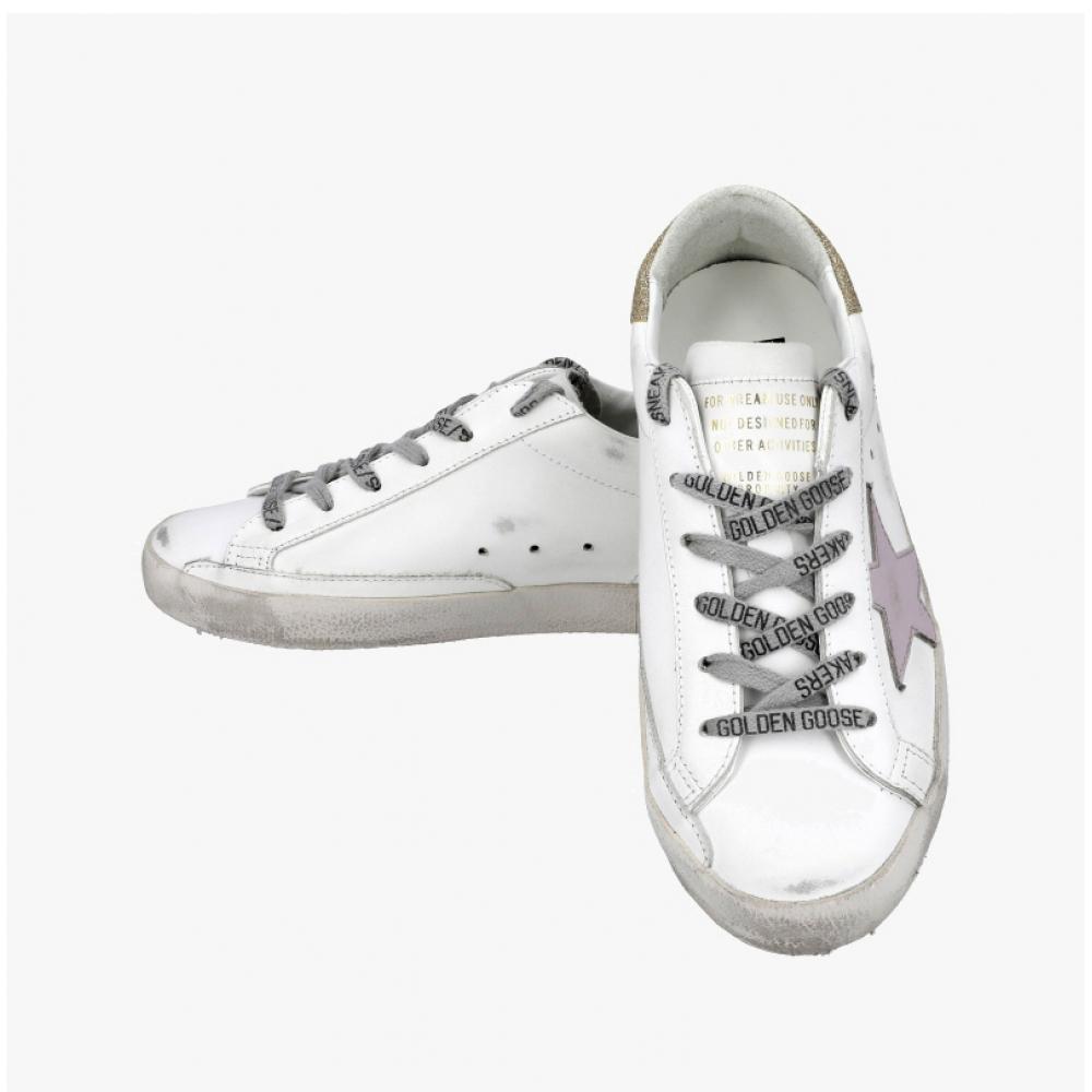 Golden Goose Superstar Lilac Glitter Tab Sneakers Gwf00102 F006842 12151