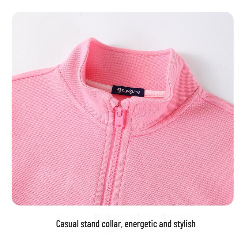 Navigare Girl's Half-Zip Sporty Sweatshirt Jacket