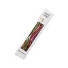 6Pcs Elegant Curved Gold Plated Colorful Cake Candles for Birthday and Baby Shower Cupcake Decorating Party Supplies