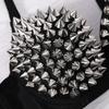 Mode Nieten Punk Rave Bralette Dessous Gothic BH Top Sexy Push Up BH Nachtclub Party Bar Mode Heiße BHs Für Frauen
