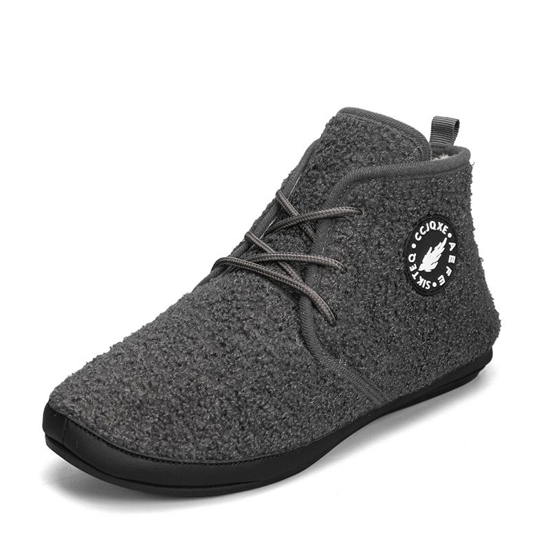 

Yrzl Зимние хлопковые ботинки Мужские Высокие Теплые На шнуровке Легкие Тапочки Мужские Плюшевые Домашние Хлопковые Лоферы Мужские Зимние Теплые Ботинки 39