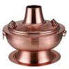 Retro Copper-Finish Stainless Steel Dual-Fuel Hotpot