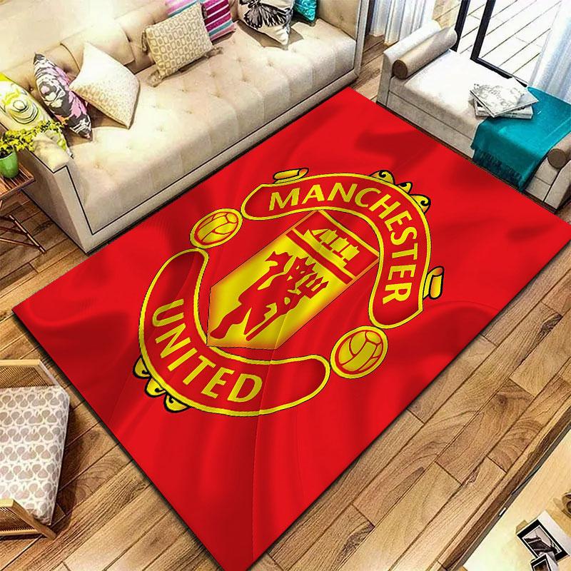Manchester United F Carpet Rug for Living Room Bedroom Home Sofa Decoration,Kids play Non-slip Floor Mat