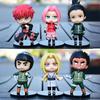 6Pcs Naruto Cartoon Anime Figures Q Version Haruno Sakura Gaara Tsunade Figure Toy Doll Room Decoration Gift