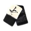 Scarf Echarpe Goglam LV Logo Black White Mink MINK Women M77866 Used