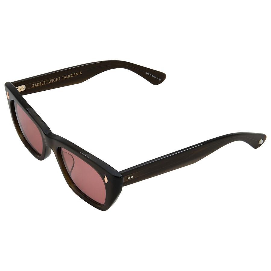 Garrett Leight Webster Sun Bordeaux Cat Eye Unisex Sonnenbrille 2138 Msto Bor 49