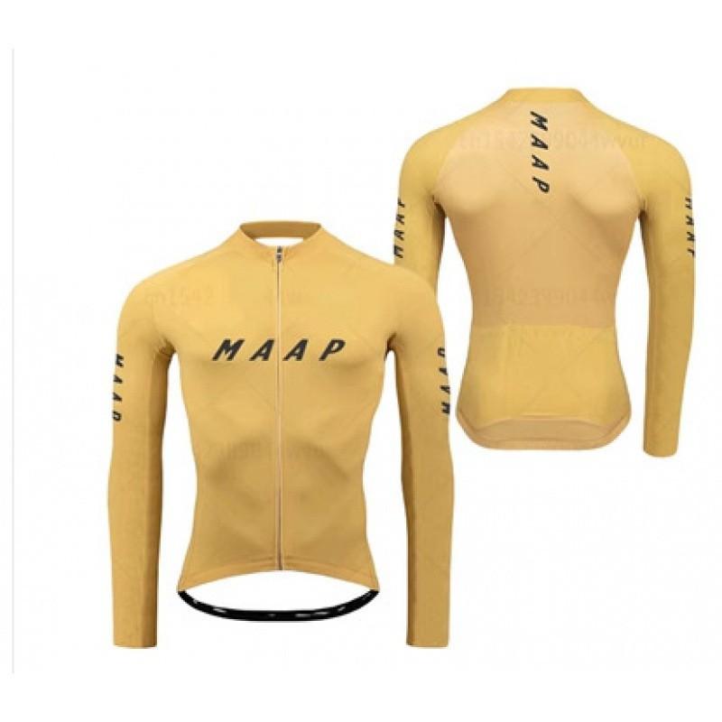 MAAP Professional Cycling Clothes Men Women Long-sleeved Sportswear Road Mountain Biking Equipment Slim Fit XS