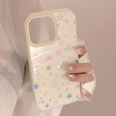 Gilt Colorful Stars for Apple 16 Phone Case for IPhone17pro Max Small Fresh 15 Anti-fall 14/13