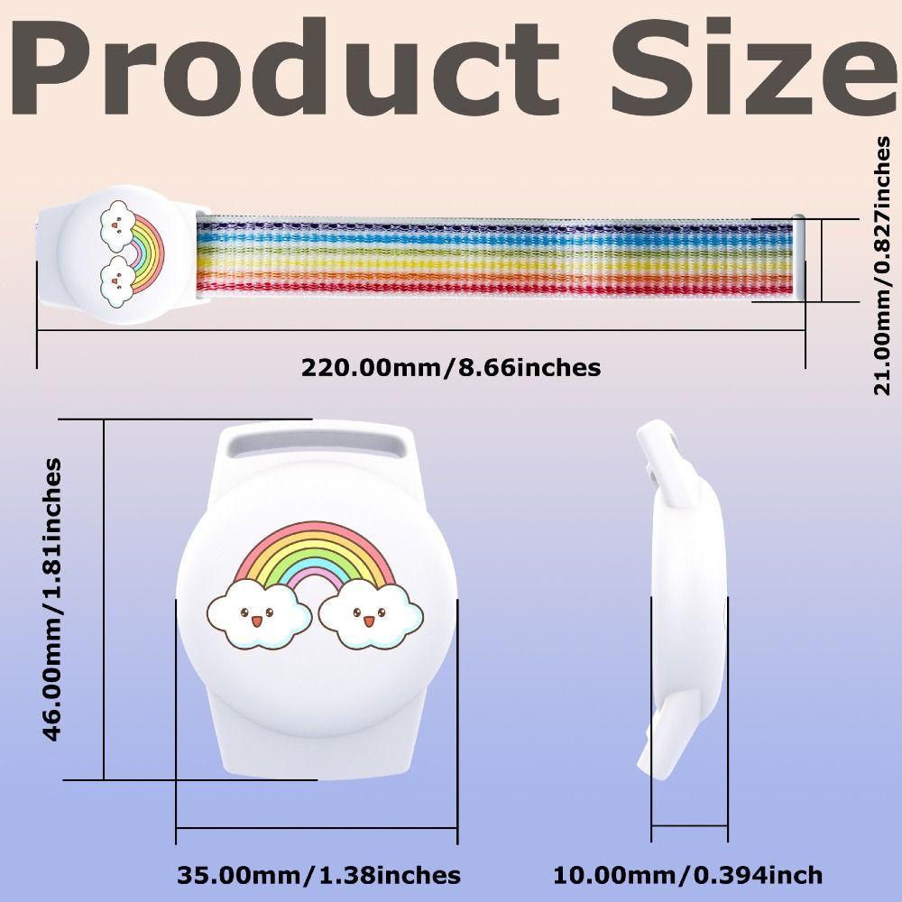 TPU Cartoon Case Nylon Strap Waterproof Child Wristband for Apple AirTag Tracker Accessories