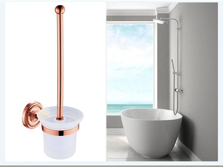 Wall-Mounted Brass Bathroom Towel Rack Set & Accessories