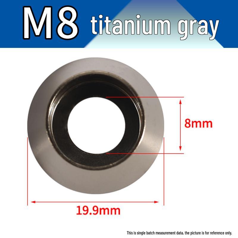Farbiger Sechskantschrauben-Unterlegscheiben-Satz aus Aluminiumlegierung: Größen M2-M8