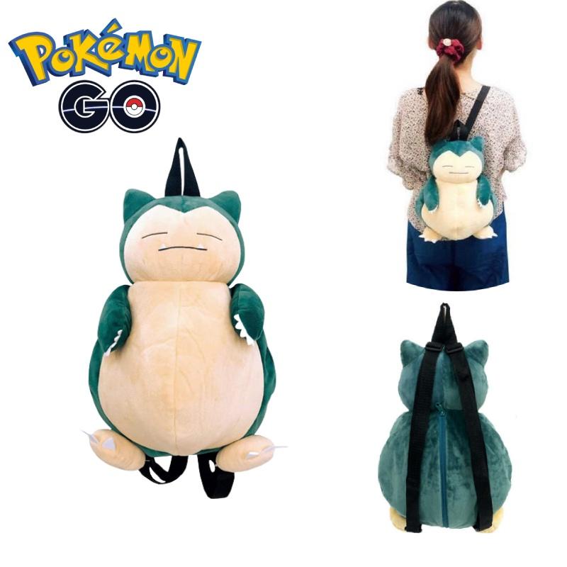 Roztomilý batoh s Pokémony Kabigonem pro děti, plyšová taška Snorlax