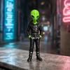 Yousheng Alien Wearing Hoodie Statue, 3D Printed Green Alien Figurine, Collectible Alien Sculpture, Sci-Fi Desktop Decoration Gift for Alien Lovers