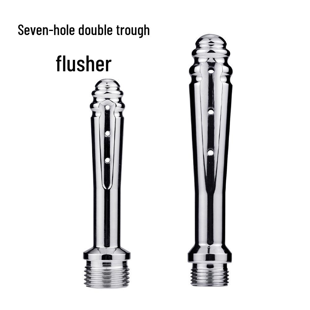 Metal Anal Douche: Unisex Enema & Dilator Toy for Rear Cleaning