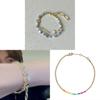 Glass Beaded Double Layer Bracelet For Women With Geometric Design Summer Accessory