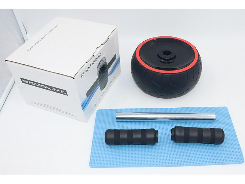 Non-Rebound Ab Wheel: Rubber Abdominal Muscle Roller for Fitness Training