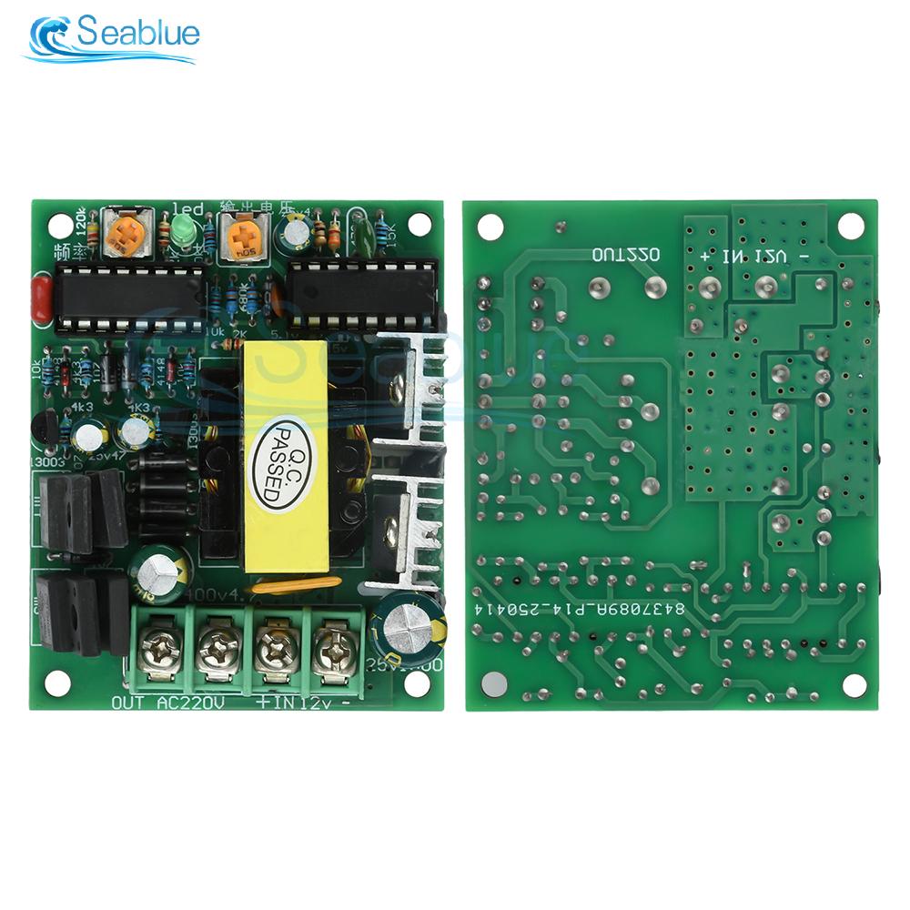 

Модуль підвищення напруги DC в AC 50-100 В Плата підвищення напруги DC 12-14,5 В до AC 220 В 50 Гц Перетворювач потужності З захистом від перегріву