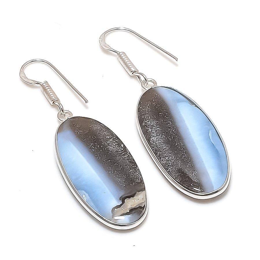 Natural Owhyee Opal Gemstone 925 Sterling Silver Jewelry Earring 1.97  AE-12229