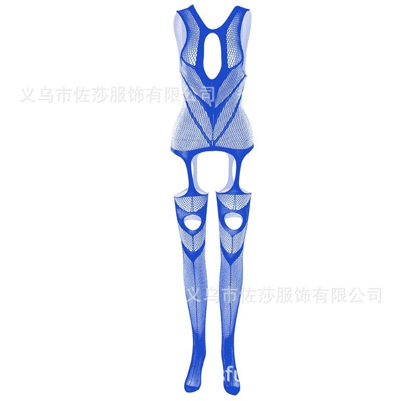 Sex Underwear Uniform Jacquard Onesie Lace-up Crotch Tights Stockings New