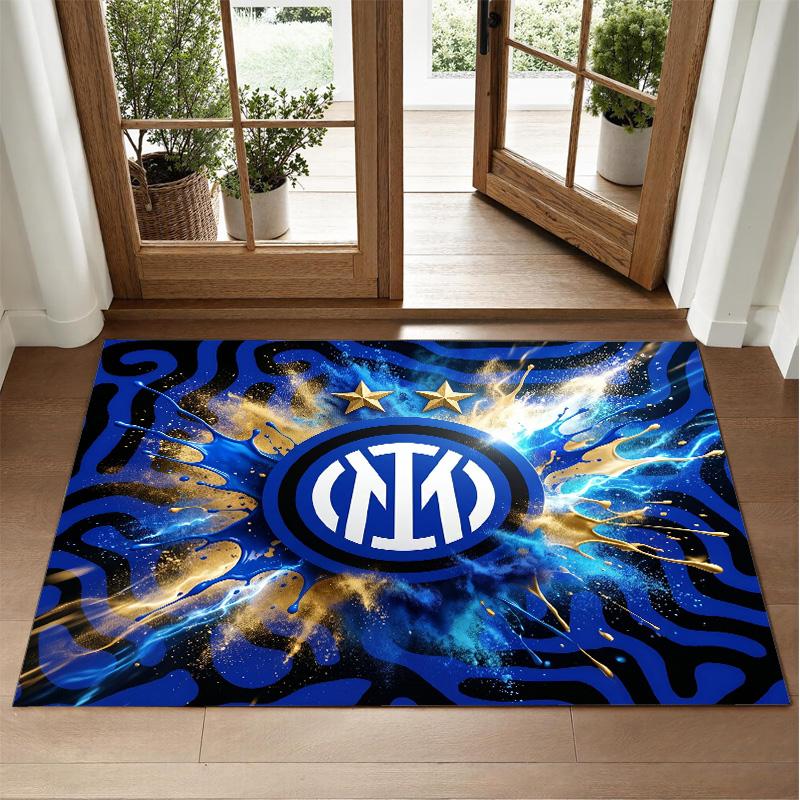 Borussia Dortmund Design Crystal Velvet Rug Soft Decorative Mat for Bedroom Entrance