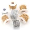 2-5 Yards/Rolle Aluminiumketten Verdrehte Ketten Großhandels Gliederkette Für DIY Armband Halskette Kette Schmuckherstellung Zubehör