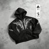 Womens Oversized Hoodie Red Skull Print Streetwear Loose Fit Casual Sweatshirt