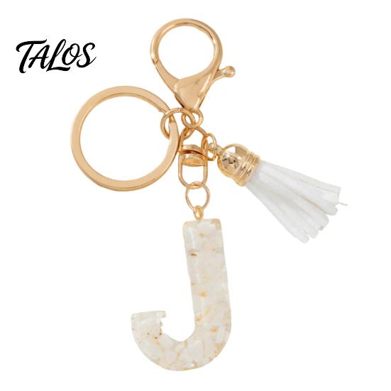 Lightweight Keychain Pendant, Letter A-Z Charm with Tassel, Alphabet Car Decoration Initial Metal Keyring for Handbag Backpack Bag Pendant Accessory
