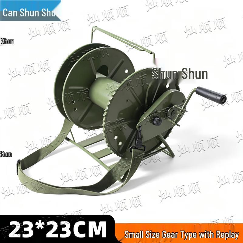 Portable Hand-Crank Cable Reel Dispenser