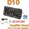 D30 D10 Amplifier 12V24V High Power Amplifier With Bluetooth With Digital Display Car Audio
