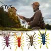 Bass Fishing Lure 8Pcs 6cm/2.8g Bionic Insect Soft Bait, Slow Sinking Floating Artificial Lure, Elastic Lures Swim Bait for Freshwater Saltwater Trout