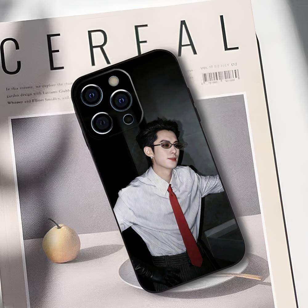 Wang Hedi Dylan Wang Actor Phone Case For IPhone 17,16,15,14,13,12,11,Plus,Pro,Max,Plus,XS,soft Case Black Silicone