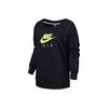 Women's Casual Loose Pullover American-Style Sweatshirt Black