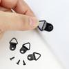 100 Pack Picture Hangers with Screws,Small Triangle Ring,D Rings for Clock, Decoration, Mirror, Paintings, Artwork Picture Frame
