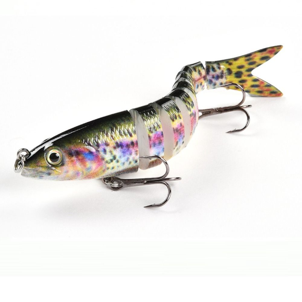 8 Segments 10cm Sinking Wobblers Vibrating Jointed Crankbait Prmeium Hard Vibrating Lures  Trolling