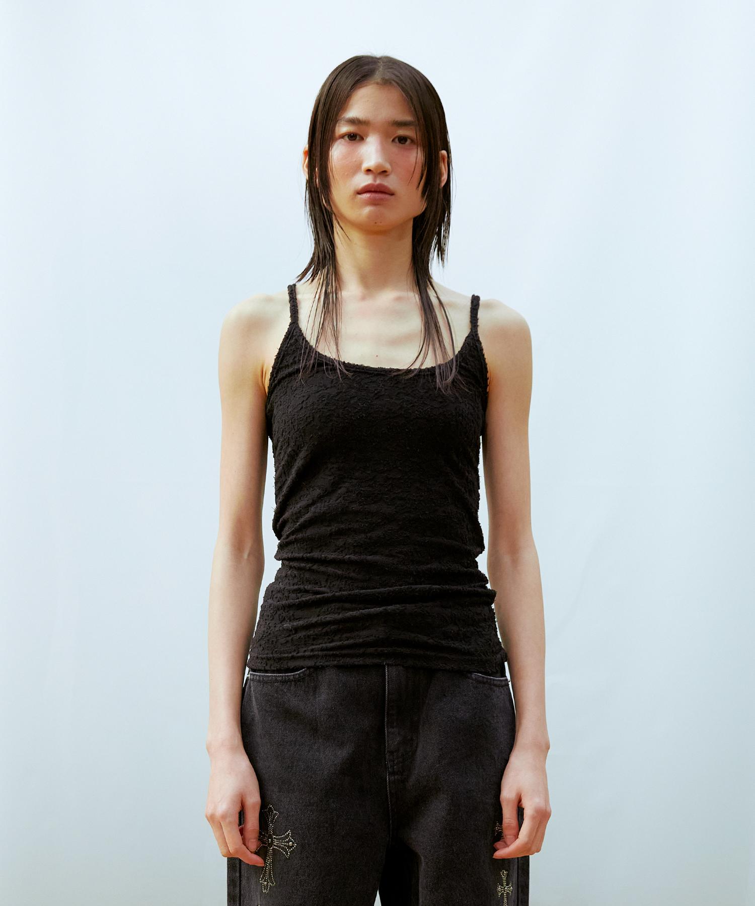 Thirteen Months Jacquard Tank Top (Black) Black