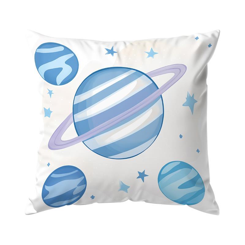 

Home Decor Space-themed Astronaut & Rocket Pillow Covers Pattern Cushion Cover Suitable for Sofa Bedroom Car Pillow Cover 16x16Inch